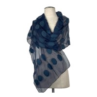 Gray on Gray Dot Scarf